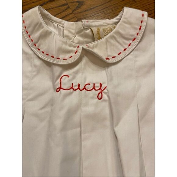 NWOT “Lucy” monogrammed 3T embroidered Toy Story pleated dress by Shepherd Sweet - Picture 4 of 6